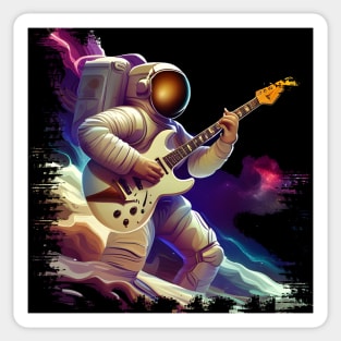 Space guitarist Sticker